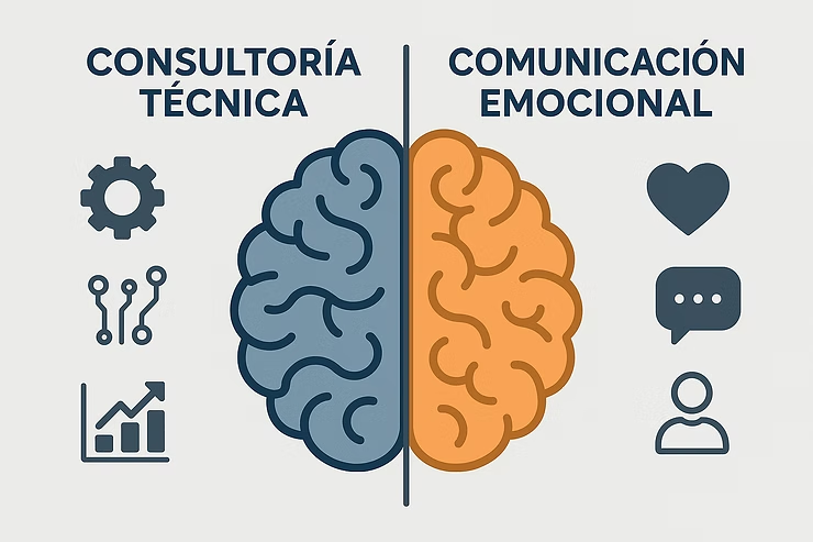 Consultoría técnica vs comunicación emocional: ¿por qué necesitas ambas?